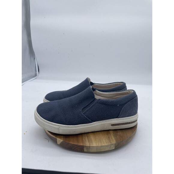 Birkenstock Oswego Mens Size 11 Blue Suede Slip On Sneaker Loafer NEW Birkenstock‎ Oswego 42 Mens Size 9 Elemental Blue Suede  main image 4